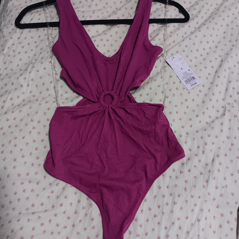 Nwt Wild Fable Magenta Tank Bodysuit Size Small